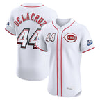 Johmsee C.Reds #44 Elly De La Cruz Player White Speedway Classic Limited Elite Home Stitched Jerseys