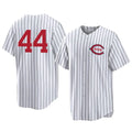 Johmsee C.Reds #44 Elly De La Cruz Player White Stripe Field of Dreams Game Home Stitched Jerseys