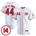 Johmsee C.Reds #44 Elly De La Cruz Player White Vapor Premier Limited Home Stitched Jerseys