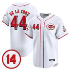 Johmsee C.Reds #44 Elly De La Cruz Player White Vapor Premier Limited Home Stitched Jerseys