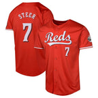 Johmsee C.Reds #7 Spencer Steer Player Red 2026 City Connect Limited Home Stitched Jerseys