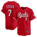 Johmsee C.Reds #7 Spencer Steer Player Red Home Limited Stitched Jerseys