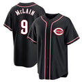 Johmsee C.Reds #9 Matt McLain Player Black Fashion Out Home Game Stitched Jerseys