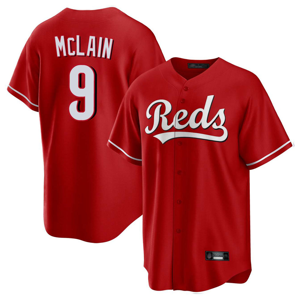 Johmsee C.Reds #9 Matt McLain Player Red Home Game Stitched Jerseys