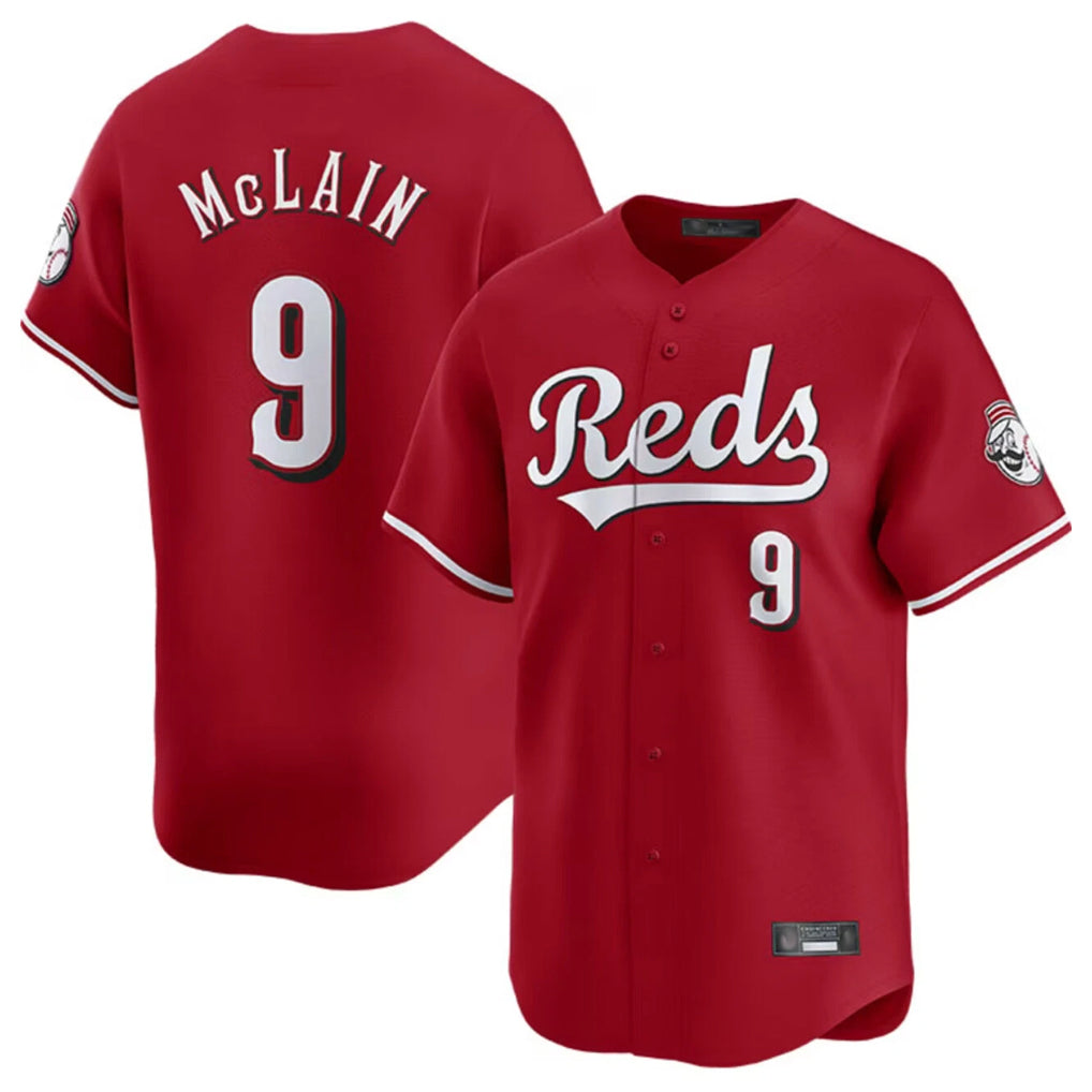 Johmsee C.Reds #9 Matt McLain Player Red Home Limited Stitched Jerseys