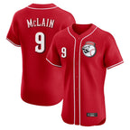 Johmsee C.Reds #9 Matt McLain Player Red Limited Elite Home Game Stitched Jerseys