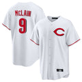Johmsee C.Reds #9 Matt McLain Player White Home Game Stitched Jerseys