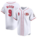 Johmsee C.Reds #9 Matt McLain Player White Home Limited Stitched Jerseys