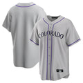 Johmsee C.Rockies Gray Game Home Blank Player Stitched Jerseys