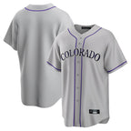 Johmsee C.Rockies Gray Game Home Blank Player Stitched Jerseys