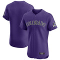 Johmsee C.Rockies Purple Limited Elite Home Blank Player Stitched Jerseys