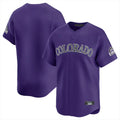 Johmsee C.Rockies Purple Limited Home Blank Player Stitched Jerseys