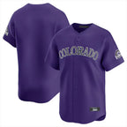 Johmsee C.Rockies Purple Limited Home Blank Player Stitched Jerseys