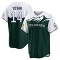 Johmsee C.Rockies #14 Ezequiel Tovar Player Green City Connect Home Game Stitched Jerseys