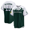 Johmsee C.Rockies #19 Charlie Blackmon Player Green City Connect Home Game Stitched Jerseys