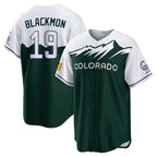 Johmsee C.Rockies #19 Charlie Blackmon Player Green City Connect Home Game Stitched Jerseys