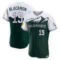 Johmsee C.Rockies #19 Charlie Blackmon Player Green City Connect Limited Elite Home Stitched Jerseys