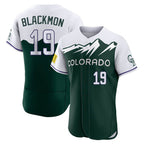Johmsee C.Rockies #19 Charlie Blackmon Player Green City Connect Limited Elite Home Stitched Jerseys