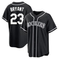 Johmsee C.Rockies #23 Kris Bryant Player Black Fashion Out Home Game Stitched Jerseys
