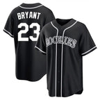 Johmsee C.Rockies #23 Kris Bryant Player Black Fashion Out Home Game Stitched Jerseys
