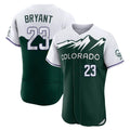 Johmsee C.Rockies #23 Kris Bryant Player Green City Connect Limited Elite Home Stitched Jerseys