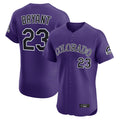 Johmsee C.Rockies #23 Kris Bryant Player Purple Limited Elite Home Stitched Jerseys
