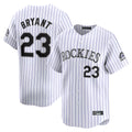 Johmsee C.Rockies #23 Kris Bryant Player White Limited Home Stitched Jerseys