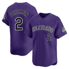 Johmsee C.Rockies #2 Tyler Freeman Player Purple Limited Home Stitched Jerseys