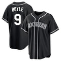 Johmsee C.Rockies #9 Brenton Doyle Player Black Fashion Out Home Game Stitched Jerseys
