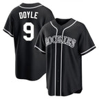 Johmsee C.Rockies #9 Brenton Doyle Player Black Fashion Out Home Game Stitched Jerseys