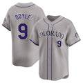 Johmsee C.Rockies #9 Brenton Doyle Player Gray Limited Home Stitched Jerseys