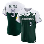 Johmsee C.Rockies #9 Brenton Doyle Player Green City Connect Limited Elite Home Stitched Jerseys