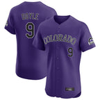Johmsee C.Rockies #9 Brenton Doyle Player Purple Limited Elite Home Stitched Jerseys
