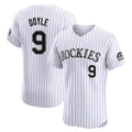 Johmsee C.Rockies #9 Brenton Doyle Player White Limited Elite Home Stitched Jerseys