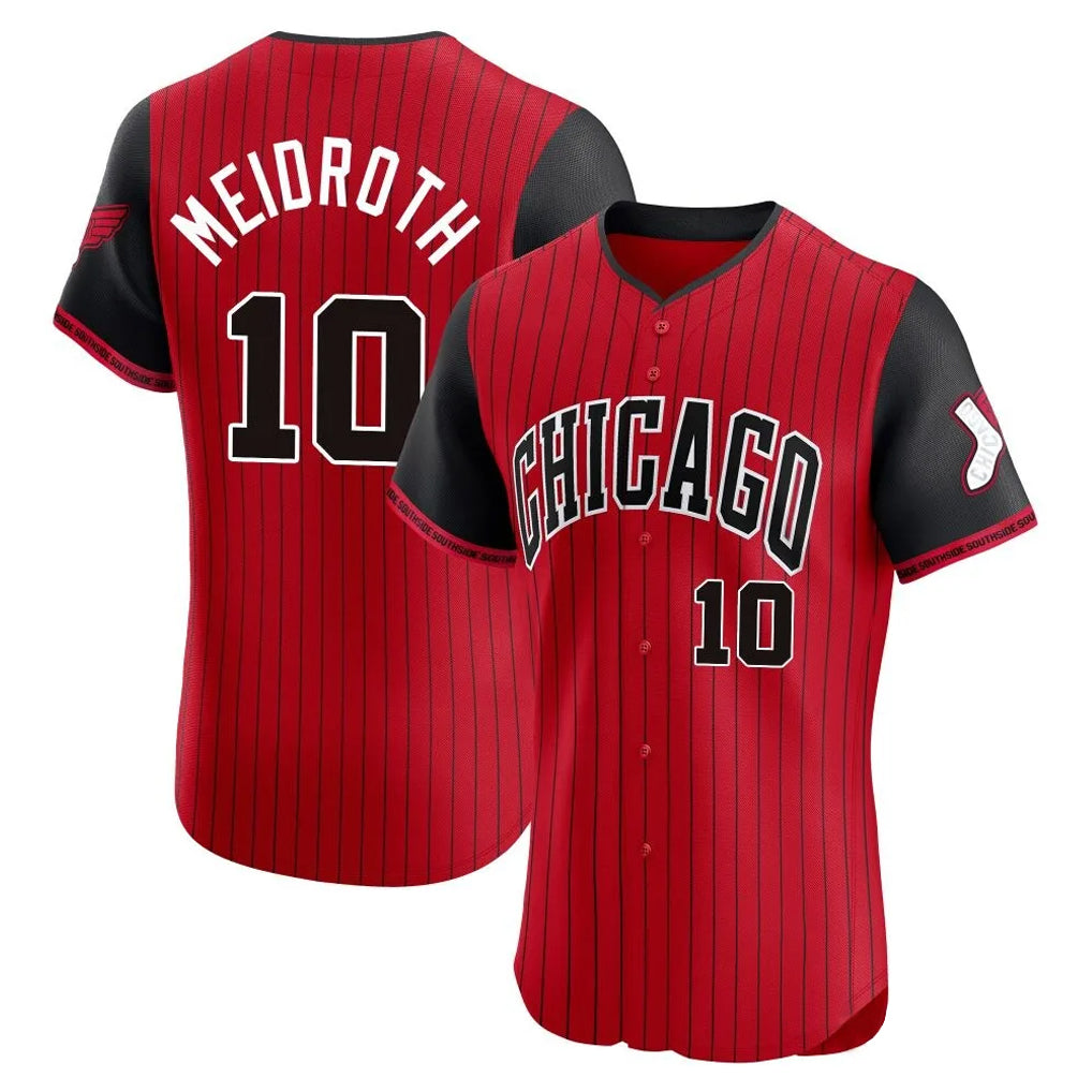 Johmsee C.White Sox #10 Chase Meidroth Player Red City Connect Limited Elite Home Stitched Jerseys