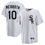 Johmsee C.White Sox #10 Chase Meidroth Player White Stripe Home Game Stitched Jerseys