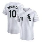 Johmsee C.White Sox #10 Chase Meidroth Player White Stripe Limited Elite Home Stitched Jerseys