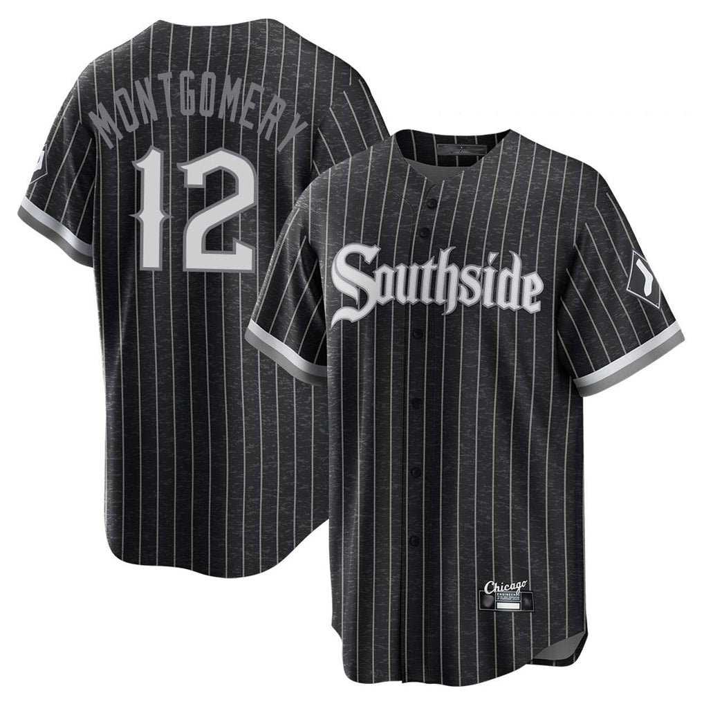 Johmsee C.White Sox #12 Colson Montgomery Player Black City Connect Home Game Stitched Jerseys