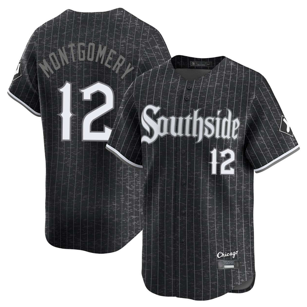 Johmsee C.White Sox #12 Colson Montgomery Player Black City Connect Limited Home Stitched Jerseys