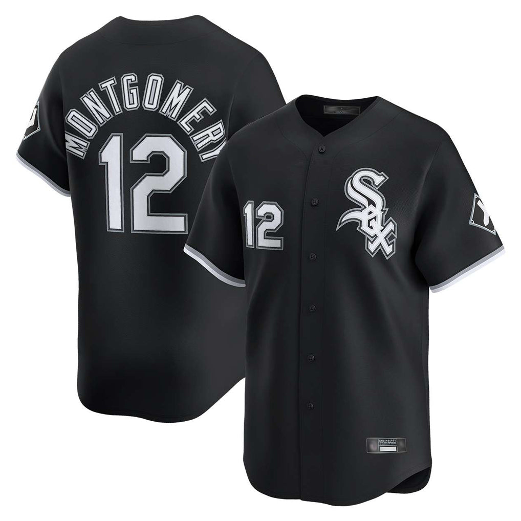 Johmsee C.White Sox #12 Colson Montgomery Player Black Limited Home Stitched Jerseys