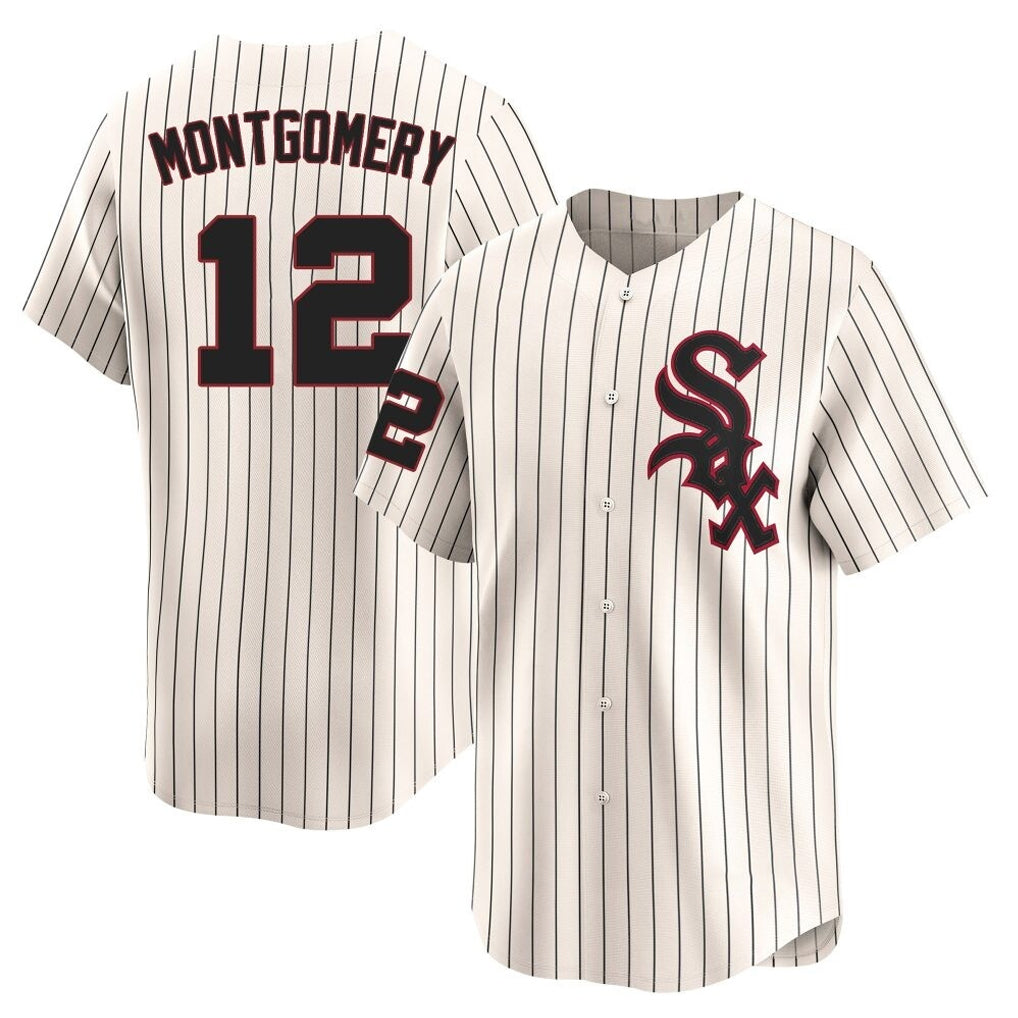 Johmsee C.White Sox #12 Colson Montgomery Player Cream Cooperstown Collection Limited Home Stitched Jerseys