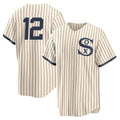 Johmsee C.White Sox #12 Colson Montgomery Player Cream Field of Dreams Home Game Stitched Jerseys