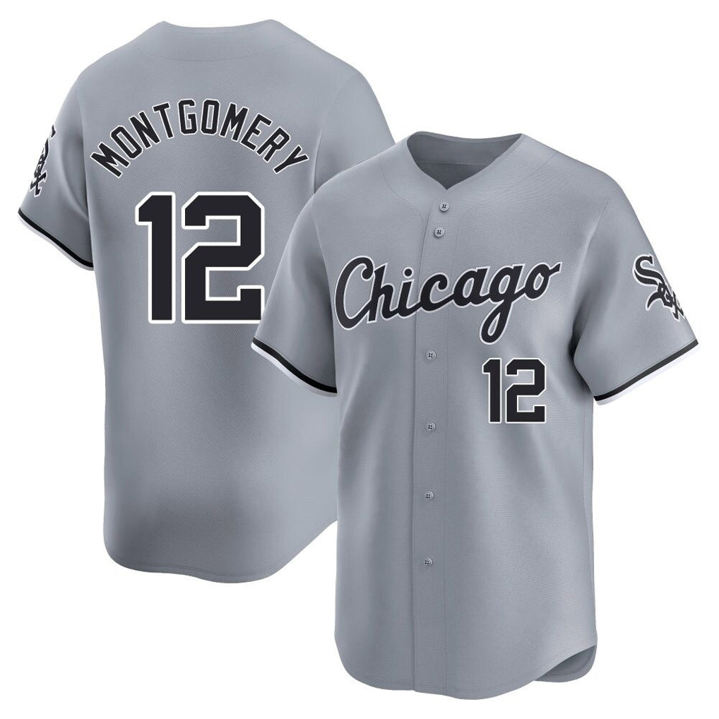 Johmsee C.White Sox #12 Colson Montgomery Player Gray Road Limited Home Stitched Jerseys