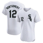 Johmsee C.White Sox #12 Colson Montgomery Player White Stripe Limited Elite Home Stitched Jerseys