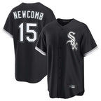 Johmsee C.White Sox #15 Sean Newcomb Player Black Home Game Stitched Jerseys