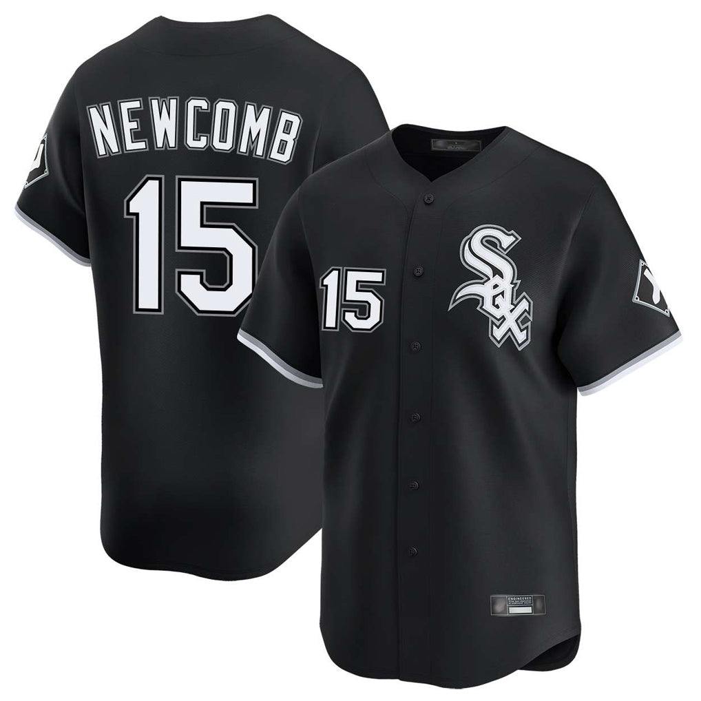 Johmsee C.White Sox #15 Sean Newcomb Player Black Limited Home Stitched Jerseys