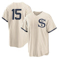 Johmsee C.White Sox #15 Sean Newcomb Player Cream Field of Dreams Home Game Stitched Jerseys