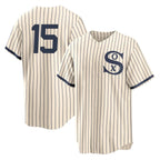 Johmsee C.White Sox #15 Sean Newcomb Player Cream Field of Dreams Home Game Stitched Jerseys