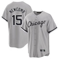 Johmsee C.White Sox #15 Sean Newcomb Player Gray Home Game Stitched Jerseys