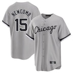Johmsee C.White Sox #15 Sean Newcomb Player Gray Home Game Stitched Jerseys